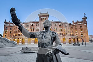 Las Ventas Bullring in Madrid, Spain.