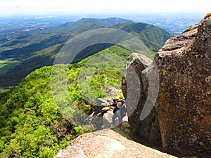 Las vizcachas, Andes Mountains landscape in Linares, Maule, Chile