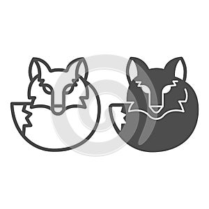 Lasa line and solid icon, worldwildlife concept, lasa vector sign on white background, lasa outline style for mobile