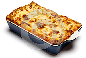 Lasagna in baking dish