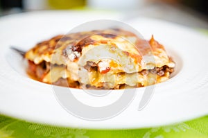Lasagna portion
