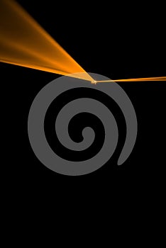 Laser beam orange