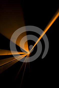 Laser beam orange