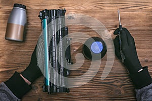 Laser cartridge refilling.