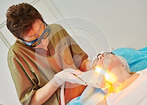 Laser cosmetology treatment photo