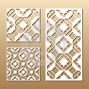 Laser cut panel