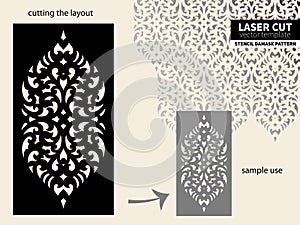 Laser cut pattern stencil