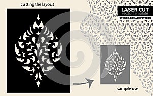 Laser cut pattern stencil