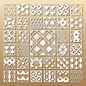 Laser cut vector panels