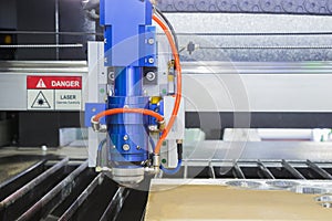 The Laser cutting machine