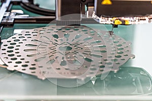 Laser cutting machine.. Cnc laser machining center. Laser cutting center. CNC laser metal processing photo