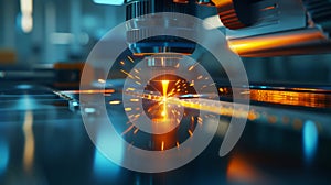 The Laser Cutting Machine. AI generated