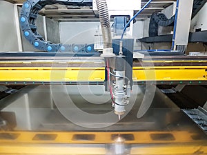 A laser cutting machine ready for work