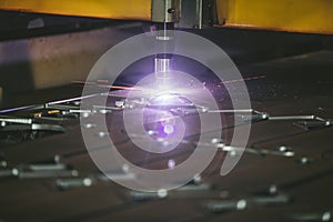 Laser equipment management and plant manufacturing metal structures