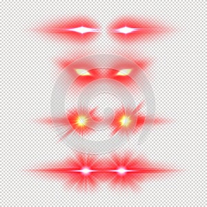 Laser eyes meme light effect