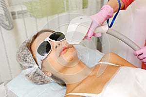 Laser hair removal. Hardware cosmetology.