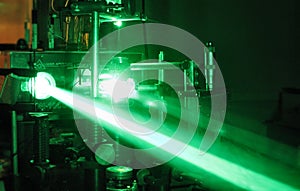 Laser laboratory photo