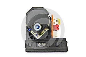 Laser and lens assemblage of a cd player