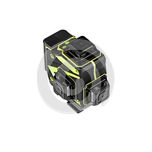 Laser level on a white background