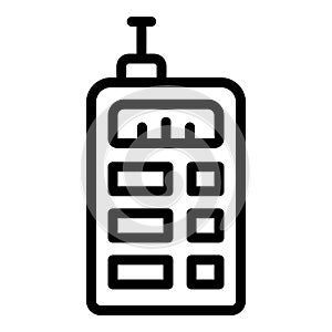 Laser measuring device icon, outline style photo
