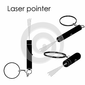 Laser pointer black fill