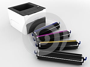 Laser printer and cartridges