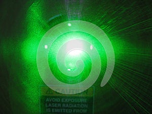 Laser radiation beam