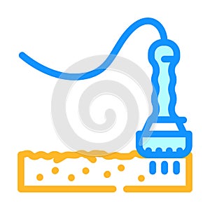 laser resurfacing color icon vector illustration