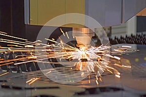 Laser sheet metal cutting machine Cutting work