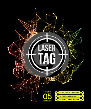 Laser tag with target