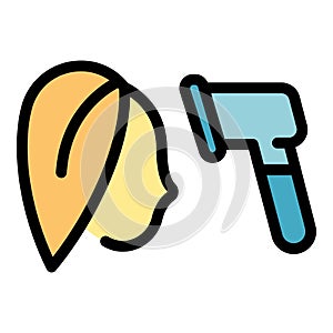 Laser thermometer control icon vector flat