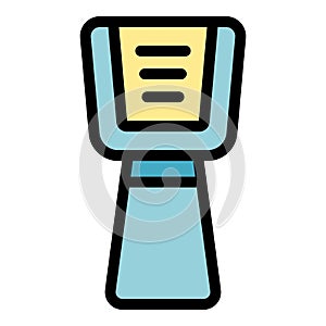 Laser thermometer electronic icon vector flat