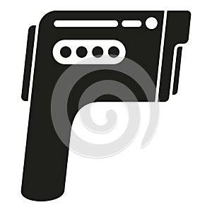 Laser thermometer equipment icon simple vector. Scan device gun