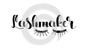 Lashmaker hand lettering