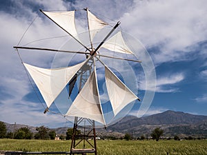 Lasithi Plateau in Crete, Greece