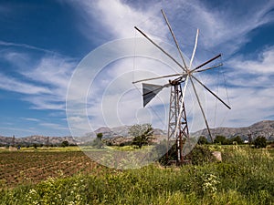 Lasithi Plateau in Crete, Greece