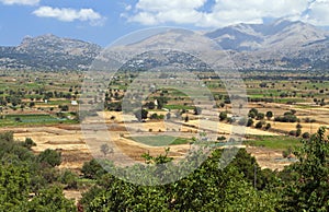 Lasithi plateau at Crete island