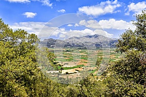 Lasithi Plateau on Crete island in Greece