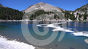 Lassen Volcanic National Park Lake Helen and Lassen Peak California USA