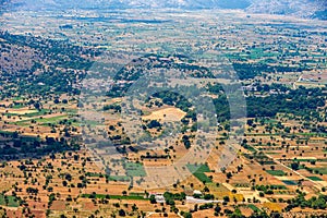 Lassithi plateau on the island of Crete in Greece