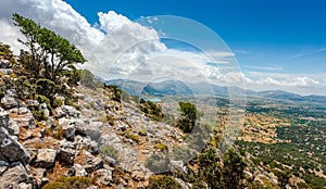 Lassithi plateau on the island of Crete in Greece