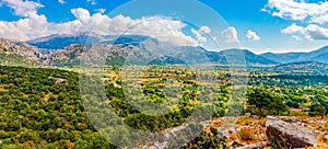 Lassithi plateau on the island of Crete in Greece