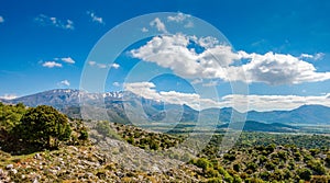 Lassithi plateau on the island of Crete in Greece