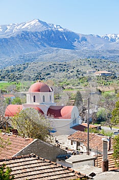 The Lassithi Plateau in the mountains of Crete