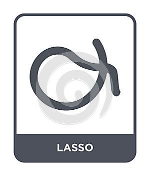 lasso icon in trendy design style. lasso icon isolated on white background. lasso vector icon simple and modern flat symbol for