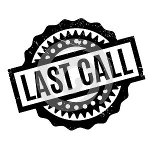 Last Call rubber stamp photo