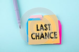 Last Chance, Business Concept