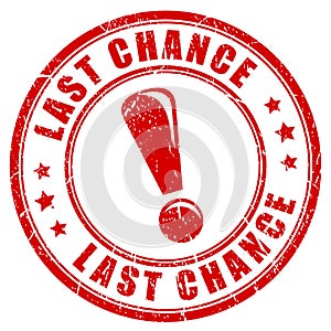 Last chance rubber stamp