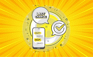 Last chance Sale. Special offer price sign. Vector