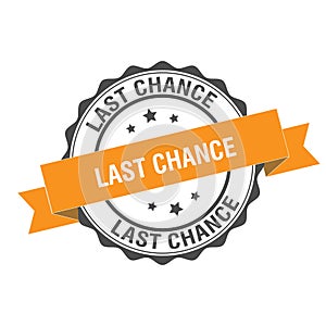 Last chance stamp illustration